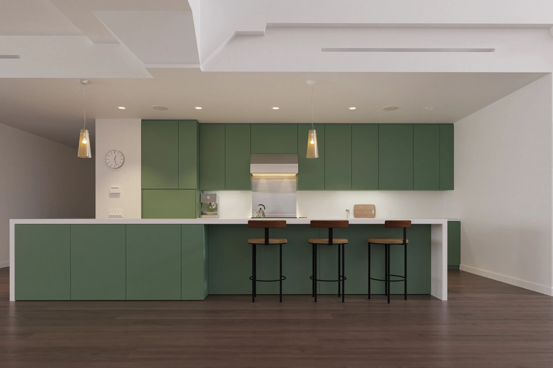 Modern kitchen interior used as testimonial backdrop